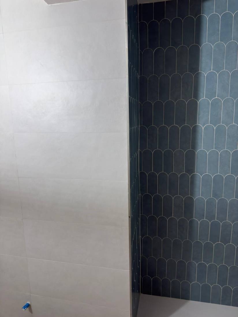 Revestimiento decorativo en tonos azules
